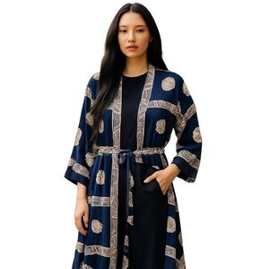 Vintage ASIAN CREATIONS Jacket Robe 24" ptp 100% Rayon